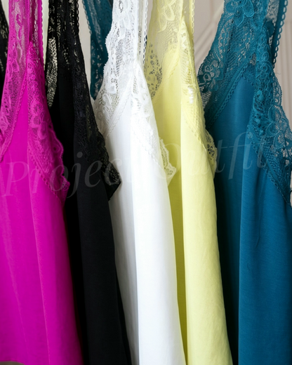 Włoski top z koronką PLUS SIZE - 5 kolorów